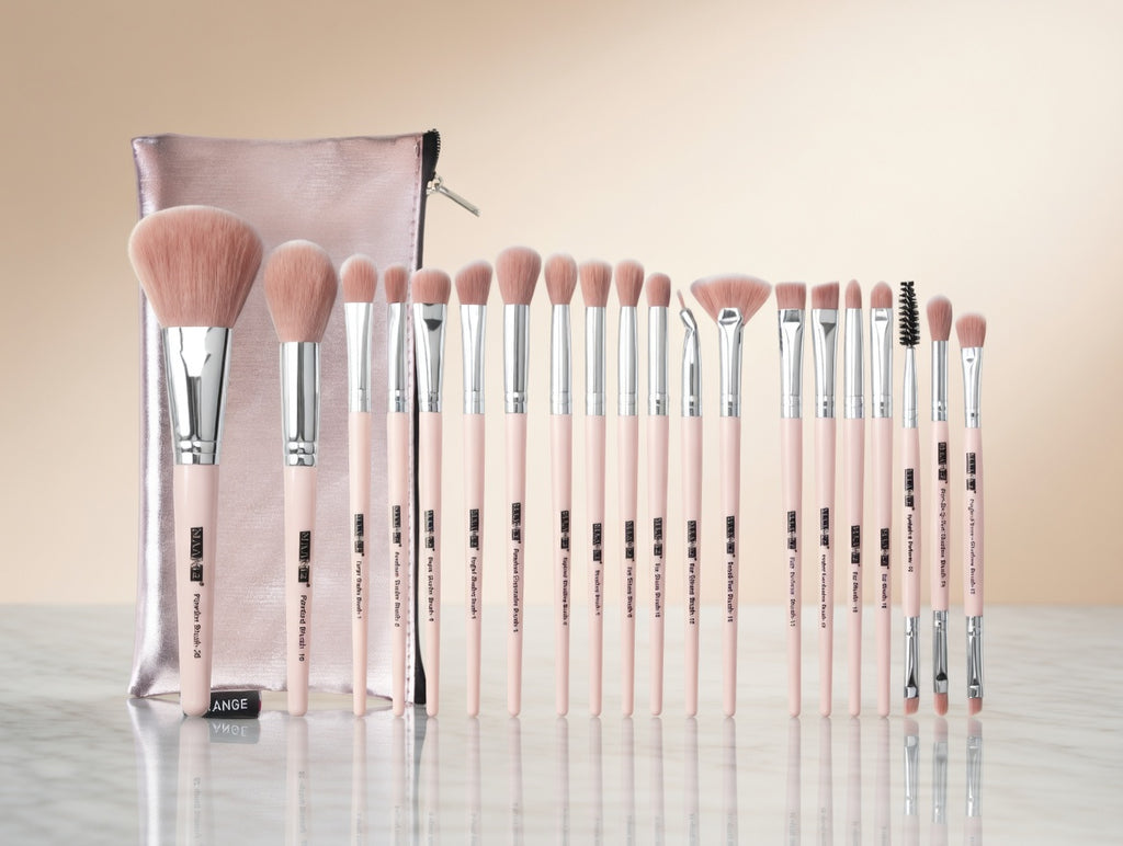Makeup Brush Set with Brush Bag 12-Piece