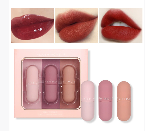Matte Lip Gloss Set - 3 Piece