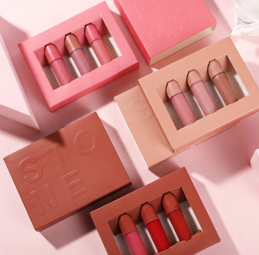 Matte Lip Gloss Set - 3 Piece