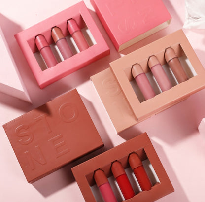 Matte Lip Gloss Set - 3 Piece