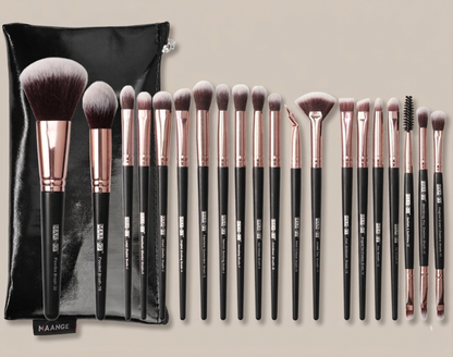 Makeup Brush Set with Brush Bag 12-Piece