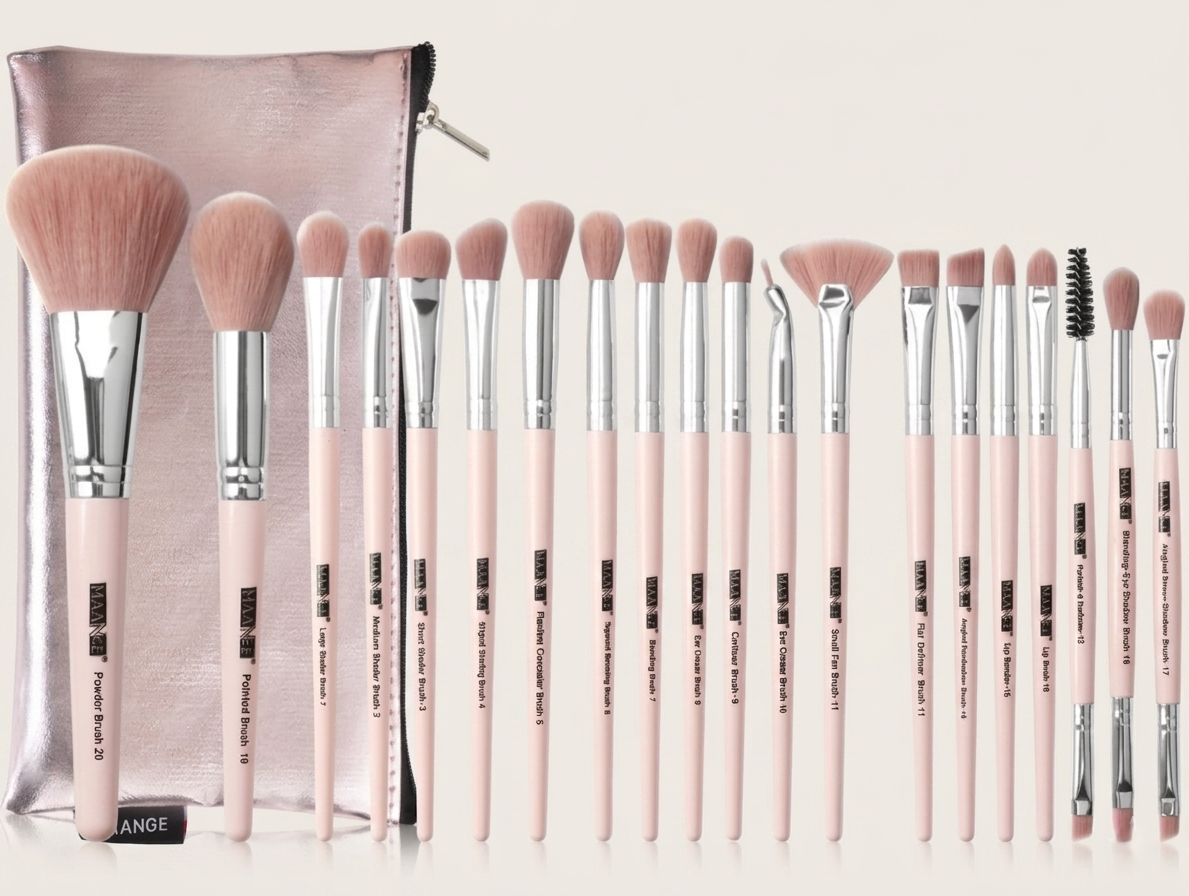 Makeup Brush Set with Brush Bag 12-Piece