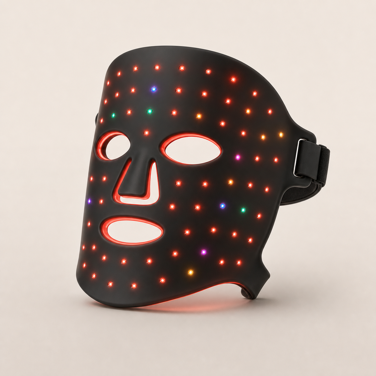 Veloura LED Light Therapy Face Mask - Black Infrared 4 Colours clean AI product image