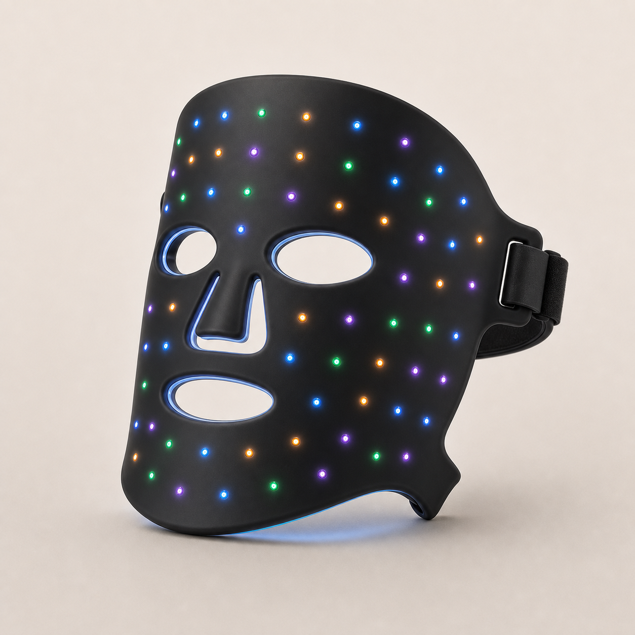 Veloura LED Light Therapy Face Mask - Black LED 4 Colours clean AI product image