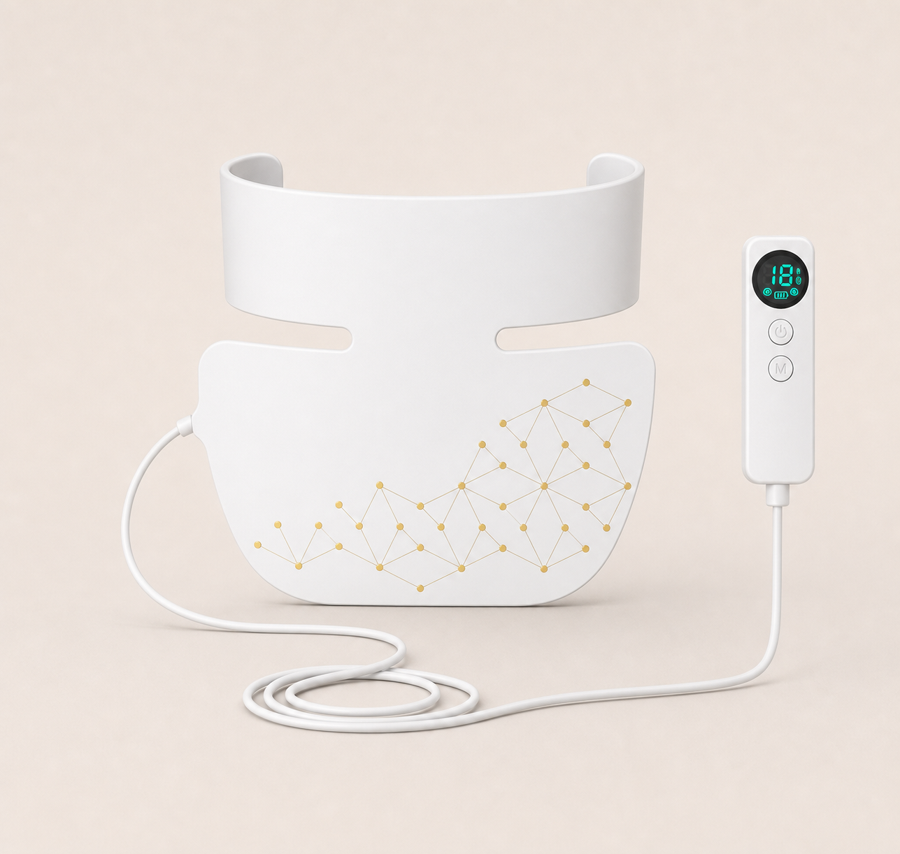 Veloura LED Neck Firming Device - White Infrared 4 Colours clean AI product image